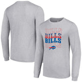 Buffalo Bills Starter Team Name Graphic Long Sleeve T-Shirt - Heather Gray T-shirts