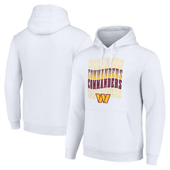 Washington Commanders Starter Four Team Name Logo Fleece Pullover Hoodie - White Hoodies