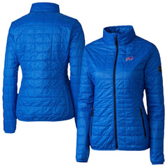 Buffalo Bills Cutter & Buck Women's Rainier PrimaLoft Eco Insulated Full-Zip Puffer Jacket - Royal Jackets