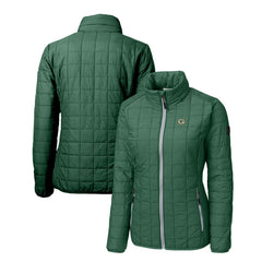 Green Bay Packers Cutter & Buck Women's Rainier PrimaLoft Eco Insulated Full-Zip Puffer Jacket - Green Jackets