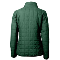 Green Bay Packers Cutter & Buck Women's Rainier PrimaLoft Eco Insulated Full-Zip Puffer Jacket - Green Jackets
