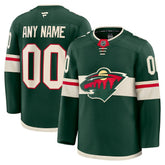 Minnesota Wild Fanatics Home Premium Custom Jersey - Green | US 202055705