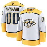 Nashville Predators Fanatics Away Premium Custom Jersey - White | US 202055710