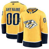 Nashville Predators Fanatics Home Premium Custom Jersey - Gold | US 202055711