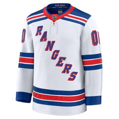 New York Rangers Fanatics Away Premium Custom Jersey - White | US 202055717