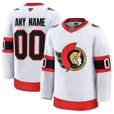 Ottawa Senators Fanatics Away Premium Custom Jersey - White | US 202055720