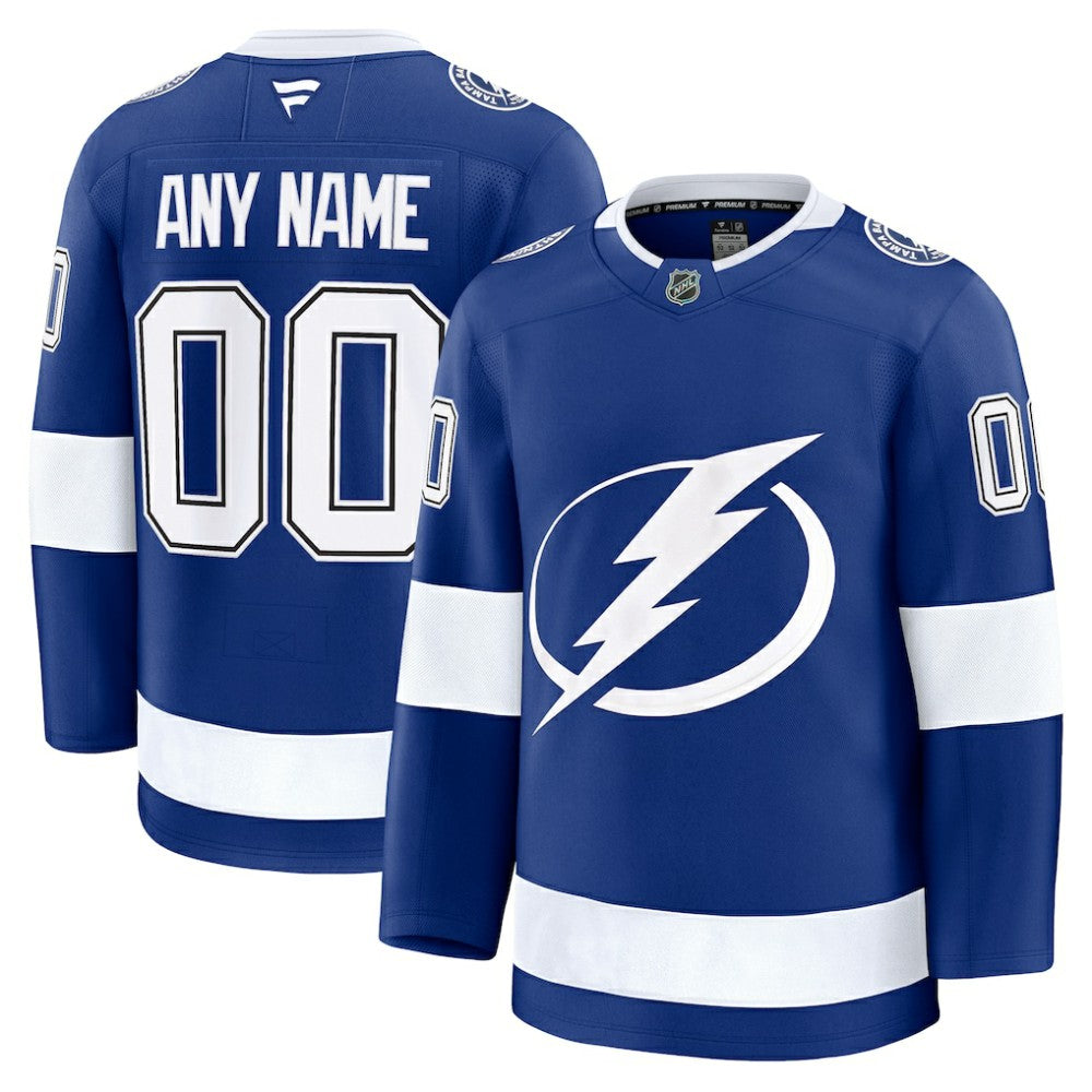 Tampa Bay Lightning Fanatics Home Premium Custom Jersey - Blue | US 202055752