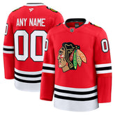 Chicago Blackhawks Fanatics Home Premium Custom Jersey - Red | US 202055753