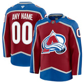 Colorado Avalanche Fanatics Home Premium Custom Jersey - Burgundy | US 202055757