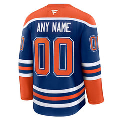 Edmonton Oilers Fanatics Home Premium Custom Jersey - Royal | US 202055771