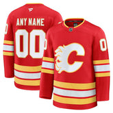 Calgary Flames Fanatics Home Premium Custom Jersey - Red | US 202055777