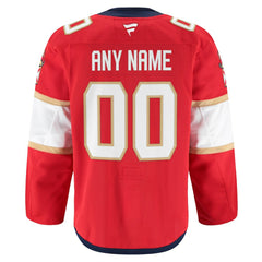 Florida Panthers Fanatics Home Authentic Pro Custom Jersey - Red | US 202056755