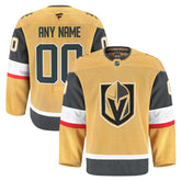 Vegas Golden Knights Fanatics Home Authentic Pro Custom Jersey - Gold | US 202056766