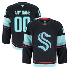 Seattle Kraken Fanatics Home Authentic Pro Custom Jersey - Navy | US 202056774