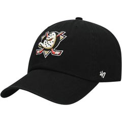 Anaheim Ducks '47 Core Logo Clean Up Adjustable Hat - Black | US 202056777