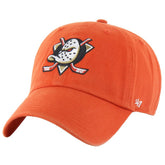 Anaheim Ducks '47 Core Logo Clean Up Adjustable Hat - Orange | US 202056835