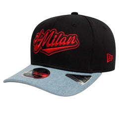 AC Milan New Era 9FIFTY Stretch-Snap Adjustable Hat Black/Denim - New Era for sale