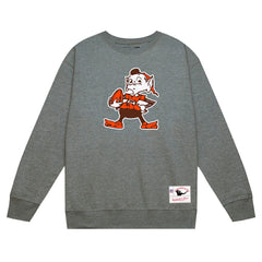 Cleveland Browns Basic Fleece Pullover Sweatshirt - Heather Gray Pullover