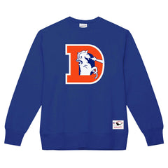 Denver Broncos Basic Fleece Pullover Sweatshirt - Royal Pullover