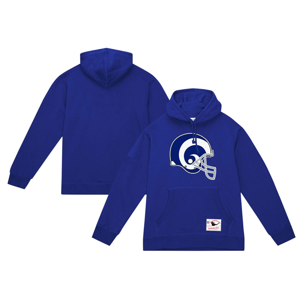 Los Angeles Rams Helmet Logo Vintage Pullover Hoodie - Royal Hoodies