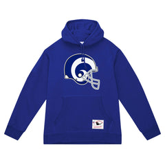 Los Angeles Rams Helmet Logo Vintage Pullover Hoodie - Royal Hoodies