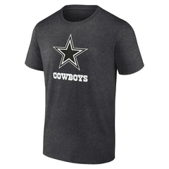 Dallas Cowboys Personalized Name & Number Monochrome T-Shirt - Charcoal T-shirts