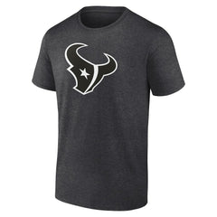 Houston Texans Personalized Name & Number Monochrome T-Shirt - Charcoal T-shirts
