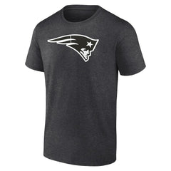 New England Patriots Personalized Name & Number Monochrome T-Shirt - Charcoal T-shirts