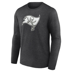 Tampa Bay Buccaneers Personalized Name & Number Monochrome Long Sleeve T-Shirt - Charcoal T-shirts