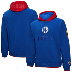 Philadelphia 76ers Hardwood Classics Team OG 3.0 Pullover Hoodie Royal - Mitchell & Ness