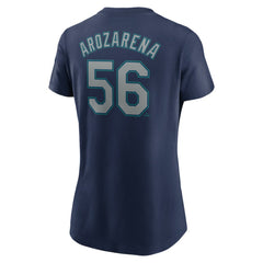 Randy Arozarena Seattle Mariners Nike Women's Cooperstown Collection Fuse Name & Number T-Shirt - Navy T-shirts