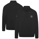New York Yankees Levelwear Murray Quarter-Zip Sweatshirt - Black Sweatshirts