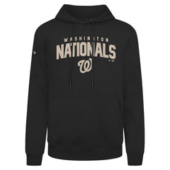Washington Nationals Levelwear Podium Team Arch Pullover Hoodie - Black Hoodies