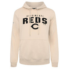Cincinnati Reds Levelwear Podium Team Arch Pullover Hoodie - Khaki Hoodies