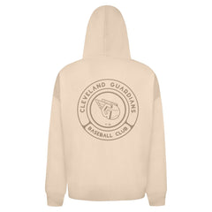 Cleveland Guardians Levelwear Uphill Oversized Full-Zip Hoodie - Khaki Hoodies
