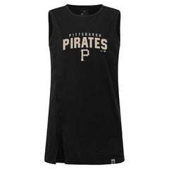 Pittsburgh Pirates Levelwear Women's Influx Team Arch Tank Top - Black Tanks