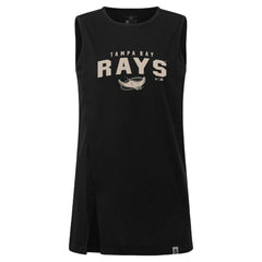Tampa Bay Rays Levelwear Women's Influx Team Arch Tank Top - Black Tanks