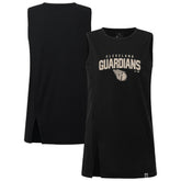 Cleveland Guardians Levelwear Women's Influx Team Arch Tank Top - Black Tanks