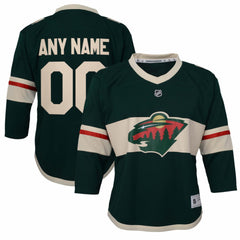 Minnesota Wild Youth Replica Custom Jersey - Green | US 202081843
