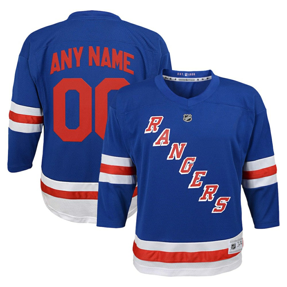 New York Rangers Youth Replica Custom Jersey - Blue | US 202081845