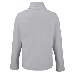 Detroit Lions Cutter & Buck Women's Hunts Point Eco Half-Snap Sweatshirt - Gray Sweatshirts