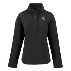 Detroit Lions Cutter & Buck Women's Hunts Point Eco Half-Snap Sweatshirt - Black Sweatshirts