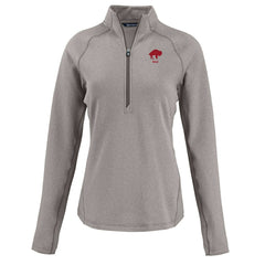 Buffalo Bills Cutter & Buck Women's Peshastin Eco Fleece Recycled Tri-Blend Raglan Half-Zip Jacket - Heather Gray Jackets
