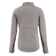 Baltimore Ravens Cutter & Buck Women's Peshastin Eco Fleece Recycled Tri-Blend Raglan Half-Zip Jacket - Heather Gray Jackets