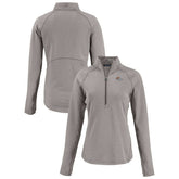 Denver Broncos Cutter & Buck Women's Peshastin Eco Fleece Recycled Tri-Blend Raglan Half-Zip Jacket - Heather Gray Jackets