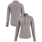 Denver Broncos Cutter & Buck Women's Americana Peshastin Eco Fleece Recycled Tri-Blend Raglan Half-Zip Jacket - Heather Gray Jackets