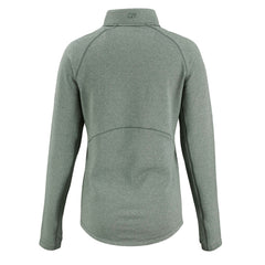 Green Bay Packers Cutter & Buck Women's Peshastin Eco Fleece Recycled Tri-Blend Raglan Half-Zip Jacket - Heather Green Jackets