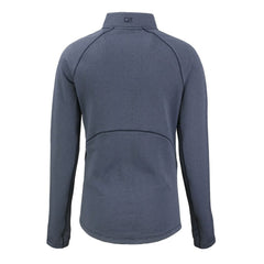 Green Bay Packers Cutter & Buck Women's Americana Peshastin Eco Fleece Recycled Tri-Blend Raglan Half-Zip Jacket - Heather Navy Jackets