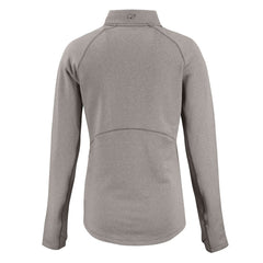 Green Bay Packers Cutter & Buck Women's Peshastin Eco Fleece Recycled Tri-Blend Raglan Half-Zip Jacket - Heather Gray Jackets