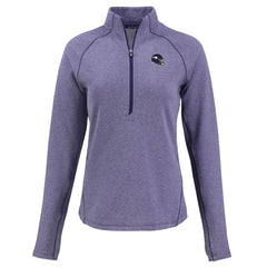 Minnesota Vikings Cutter & Buck Women's Peshastin Eco Fleece Recycled Tri-Blend Raglan Half-Zip Jacket - Heather Purple Jackets